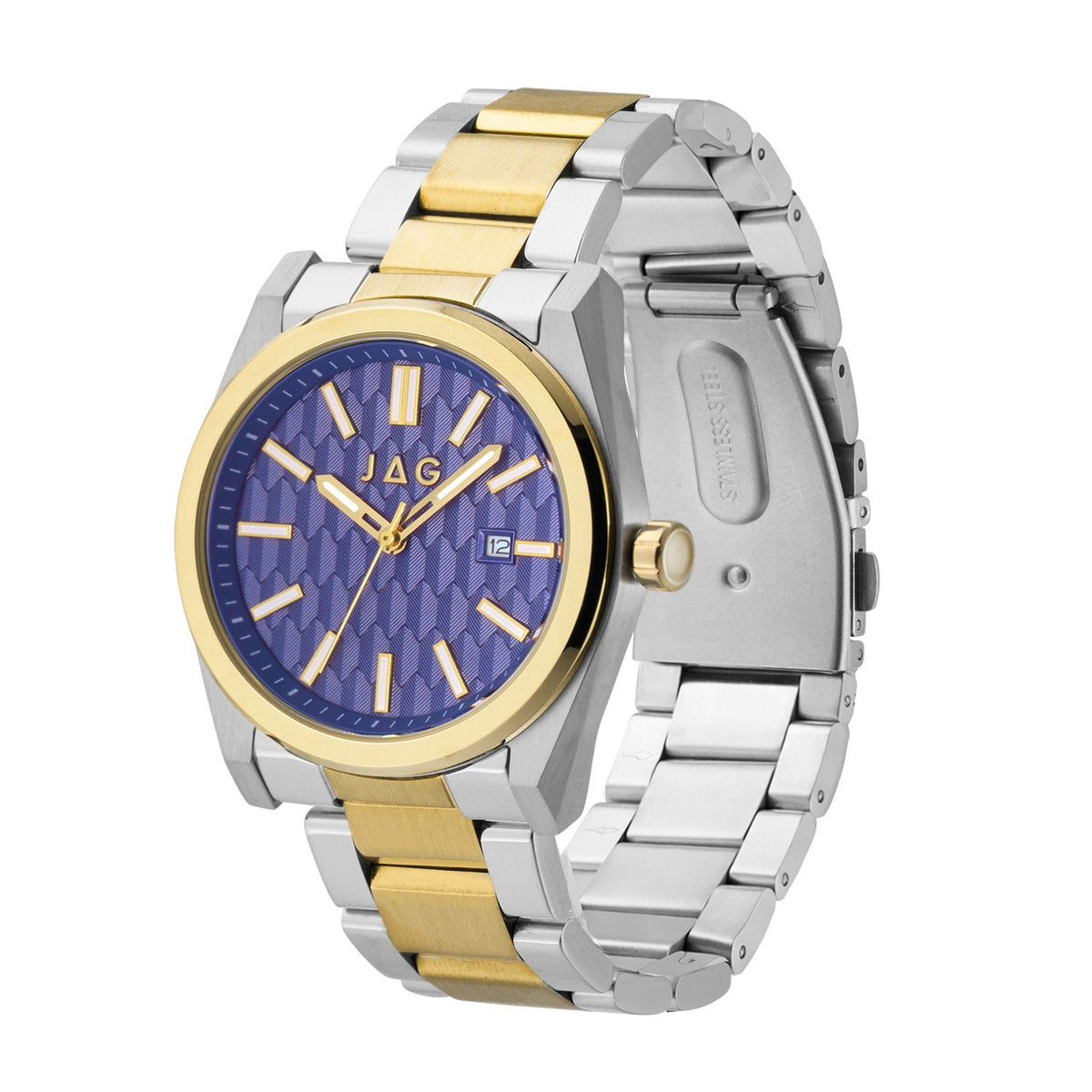 JAG Beaufort Mens Blue Dial 41.8mm Two-Tone Watch J3002A