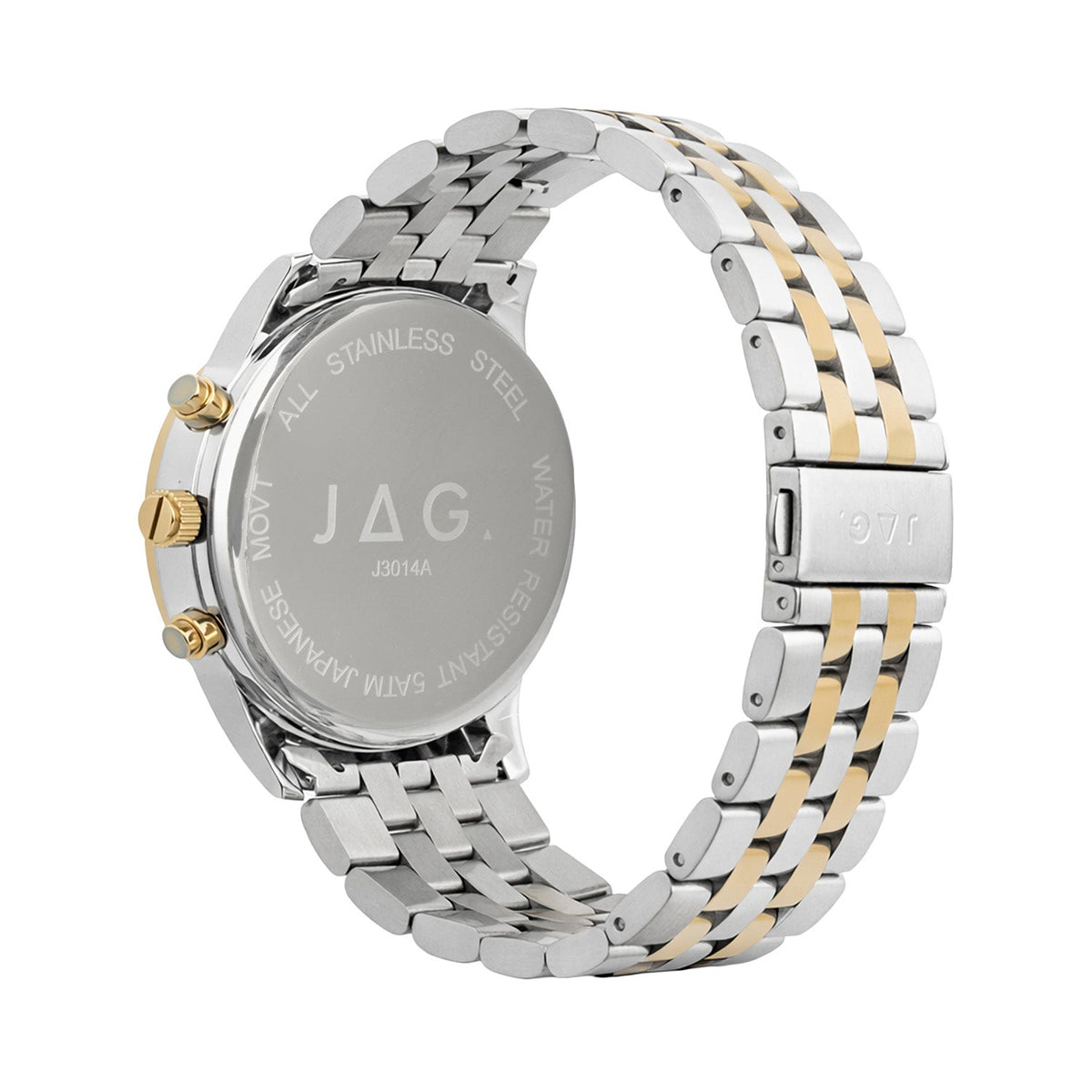 JAG Albany Mens Green Dial 45mm Two-Tone Watch J3014A