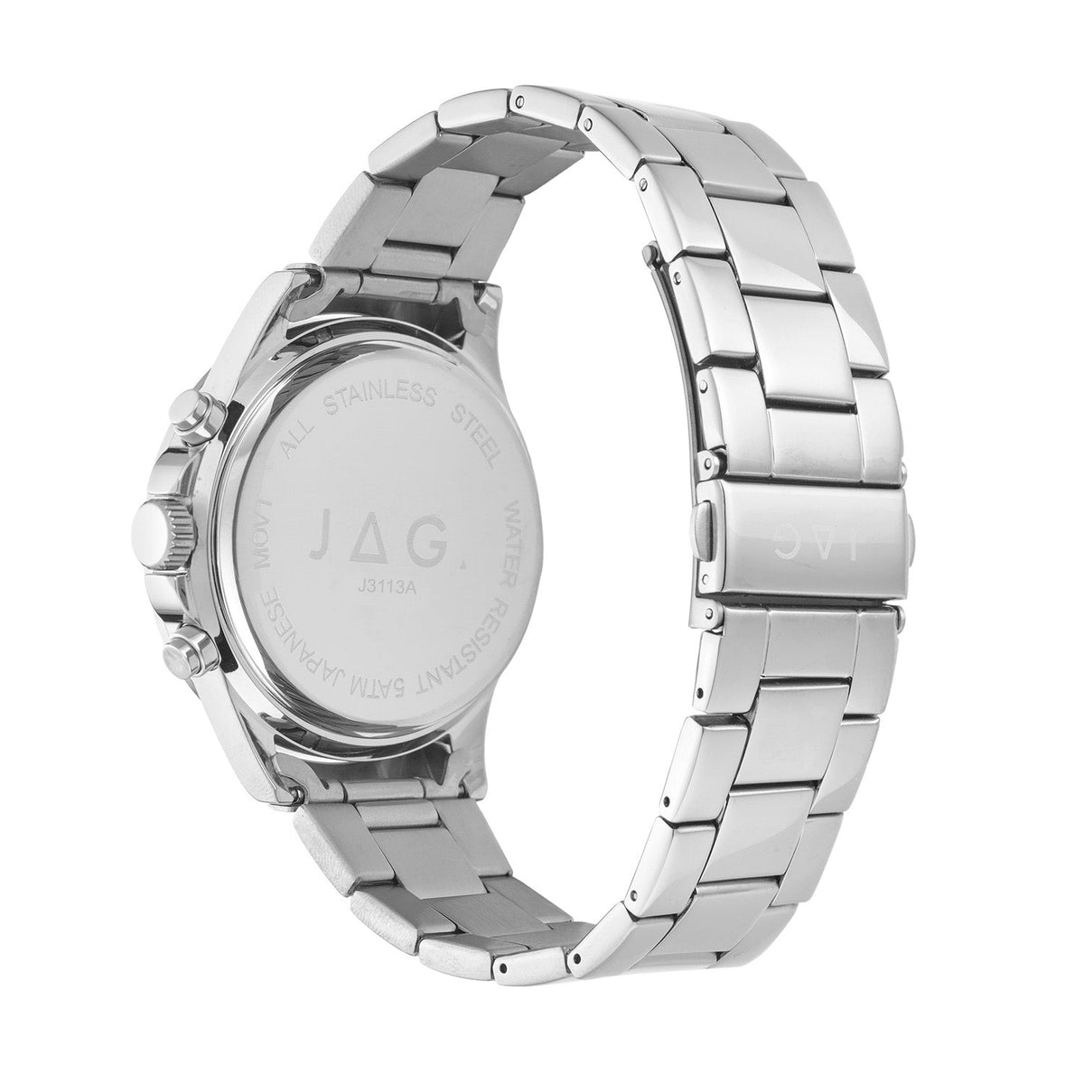 Jag Callum Black Dial Silver Steel Mens Watch J3113A view 2