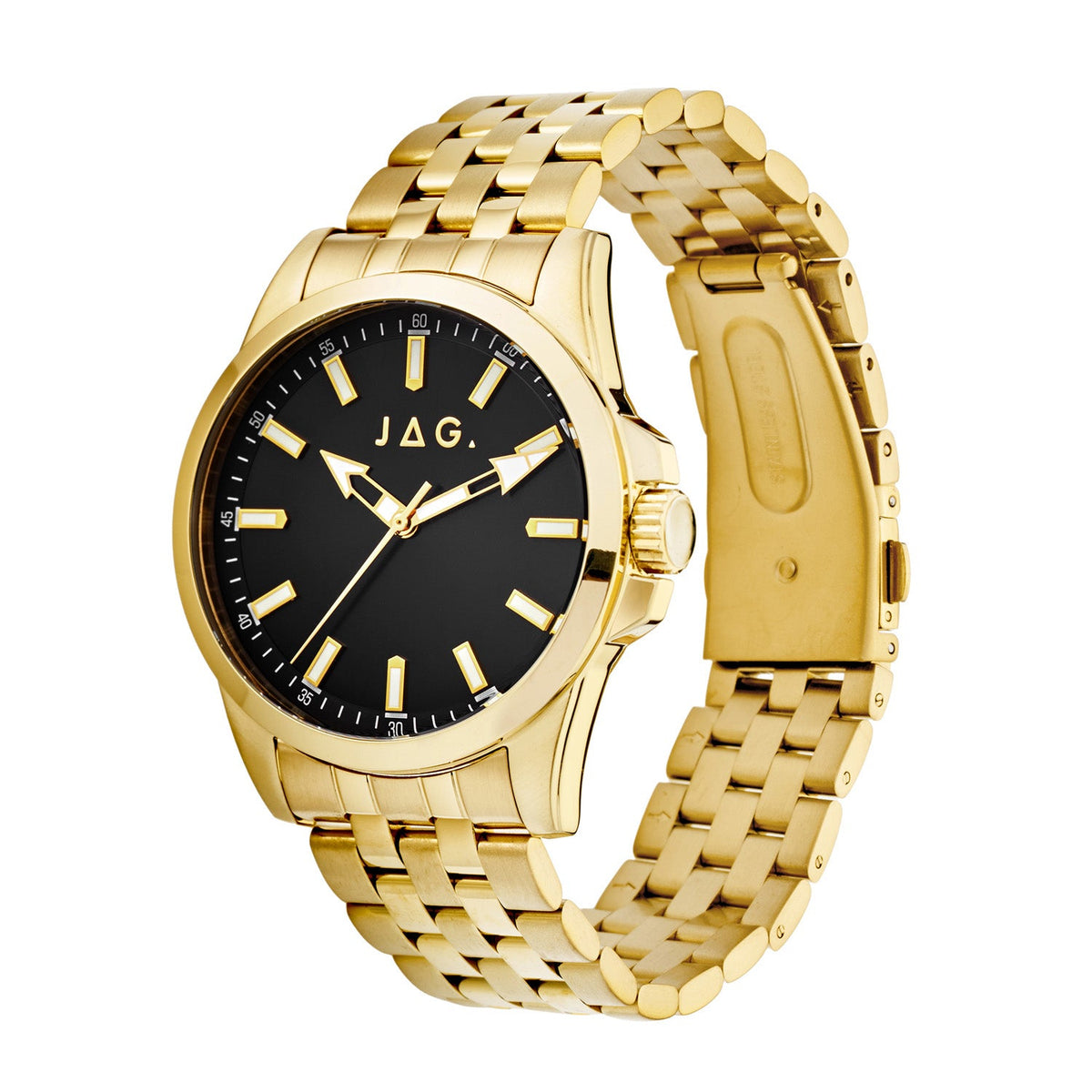 Jag Ethan Black Dial Gold Steel Mens Watch J3119A view 3