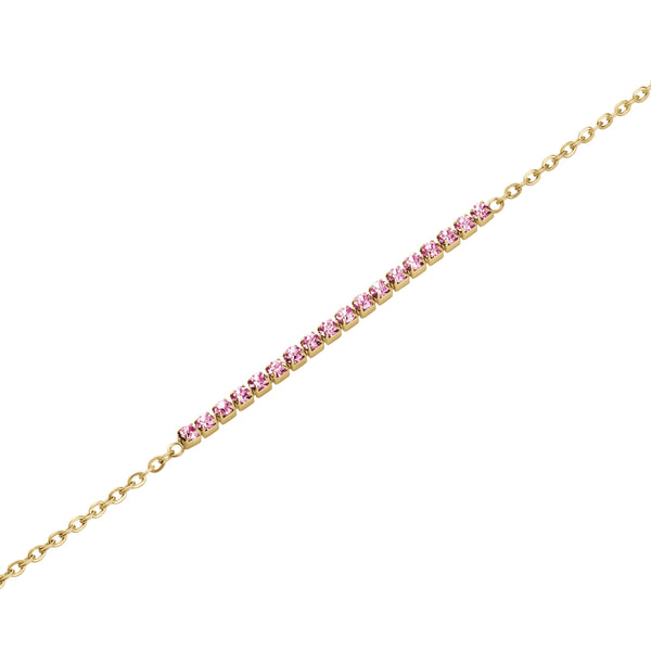 Rosefield Tennis Light Rose Gold Bracelet JBTRG-J905
