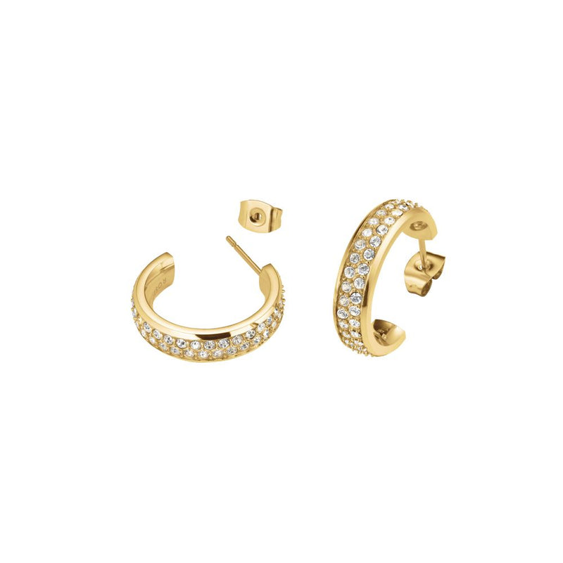 Rosefield Crystal Hoop Gold Earrings JECHG-J928