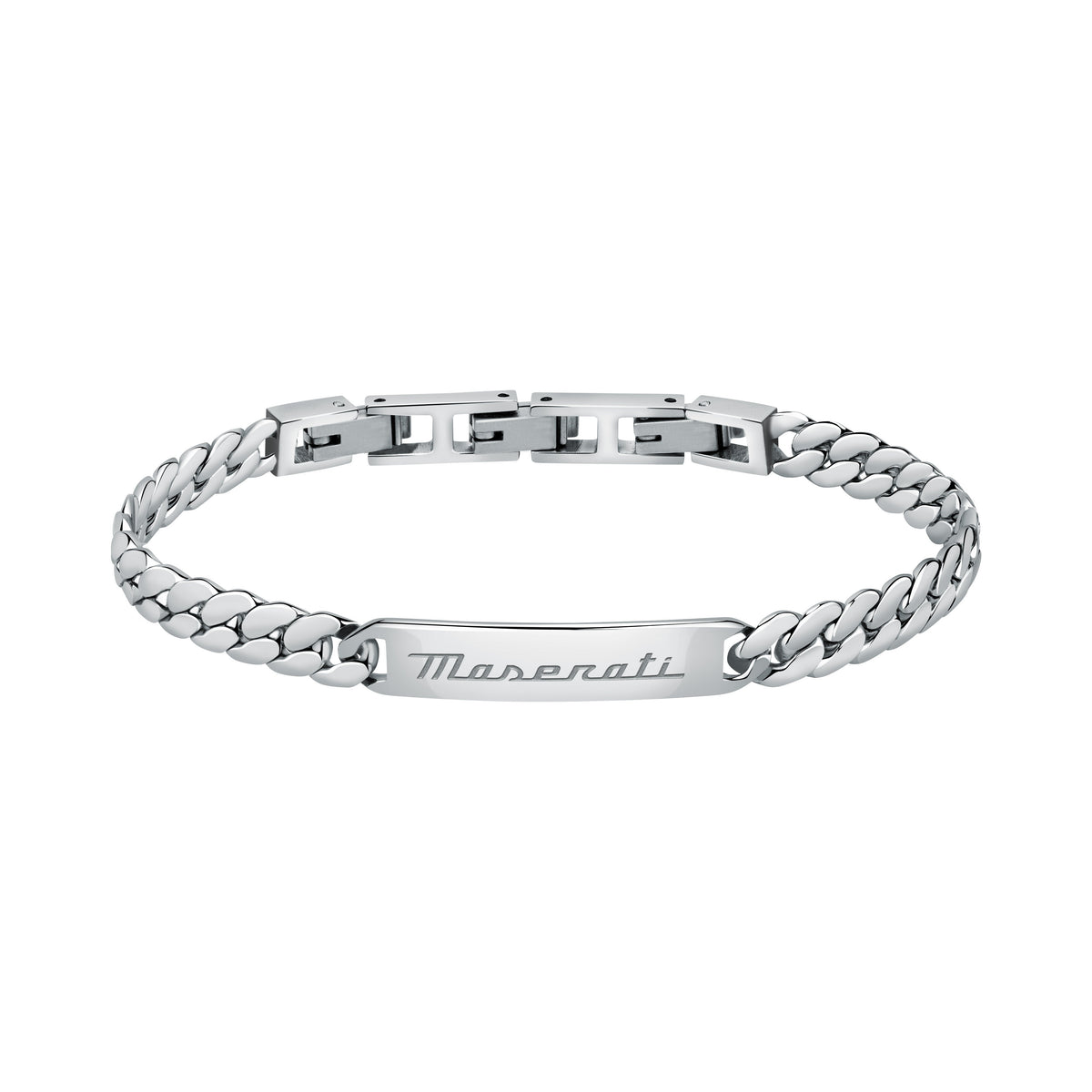 Maserati Silver 22cm Bracelet