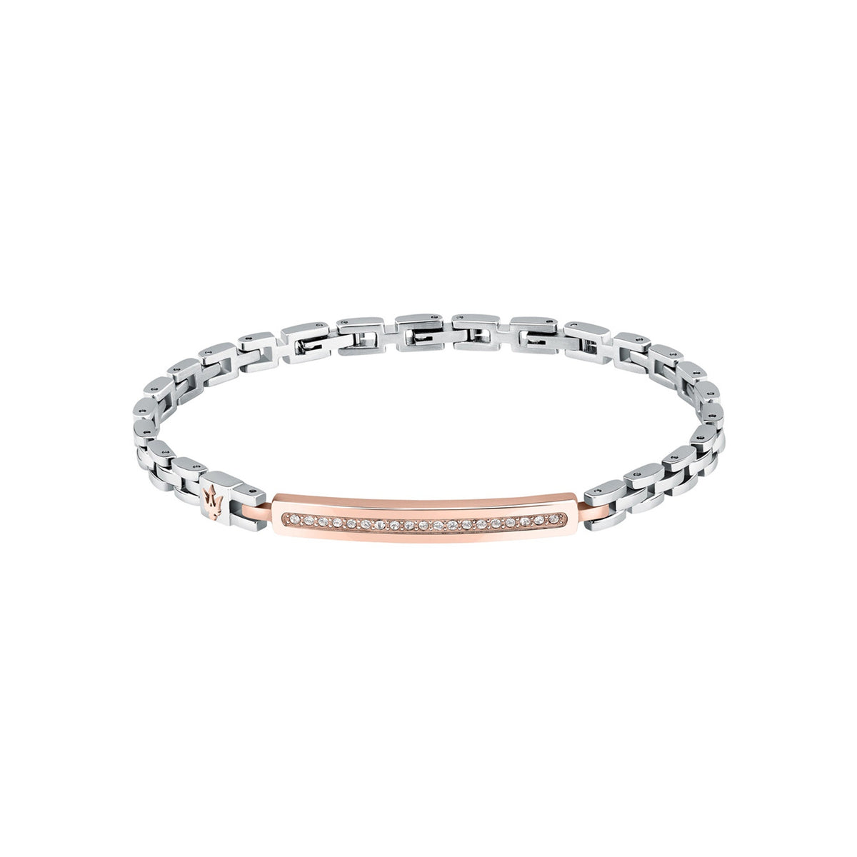 Maserati Men's Stainless Steel Rose Gold Bracelet