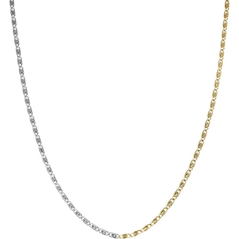 Rosefield Duotone Swirl Gold Necklace JNDSG-J705