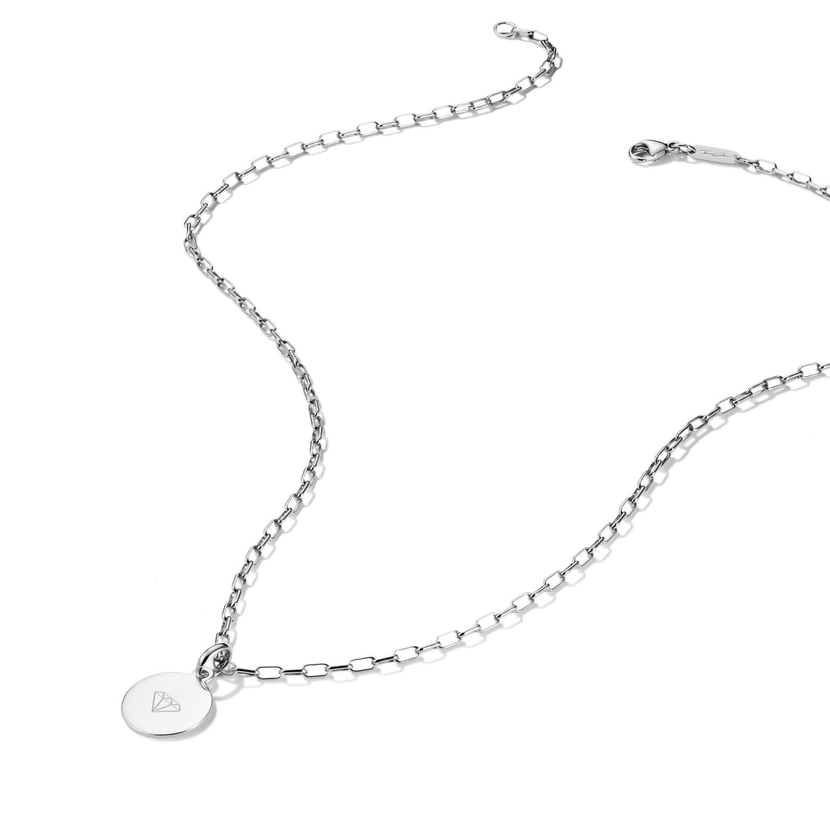 Thomas Sabo Silver-Plated Paperclip Chain Necklace 2.3mm TKE2328M-45 TKE2328M-45 view 2