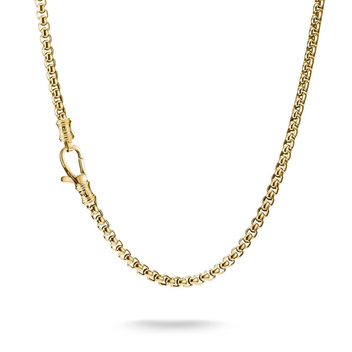 Thomas Sabo Gold-Tone Stainless Steel Box Chain Necklace 4mm TKE2399SY-53 front packshot