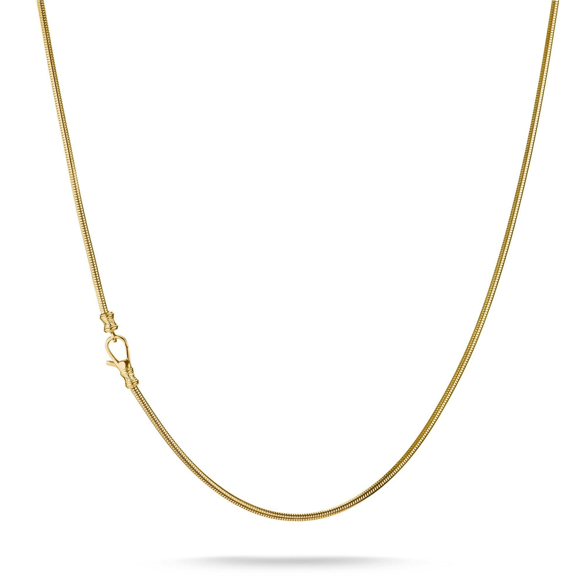 Thomas Sabo Gold-Tone Stainless Steel Snake Chain Necklace 2mm TKE2401SY-55 TKE2401SY-55 front packshot