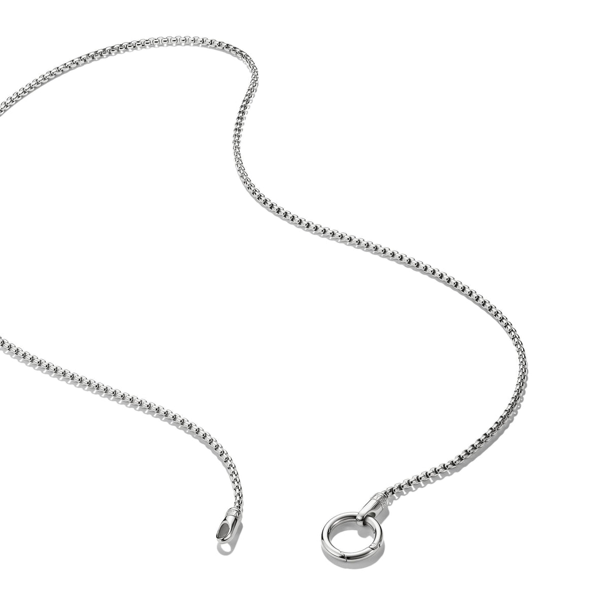 Thomas Sabo Stainless Steel Box Chain Necklace with Ring Clasp 2.7mm TKE2409S-55 TKE2409S-55 view 2