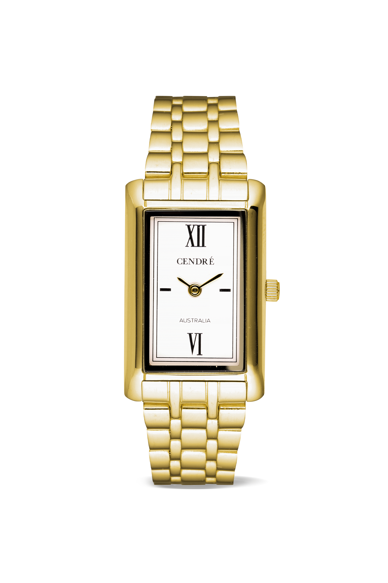Cendré Kelly White Dial 14K Gold Women's Watch — front