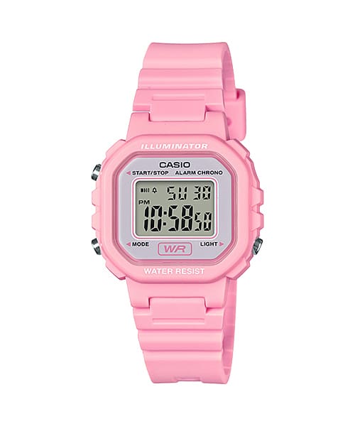 Casio Standard Digital Pink Resin Band Watch LA20WH-4A1