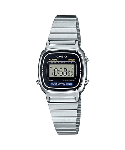 Casio Silver Stainless Steel Watch LA670WA-1UR