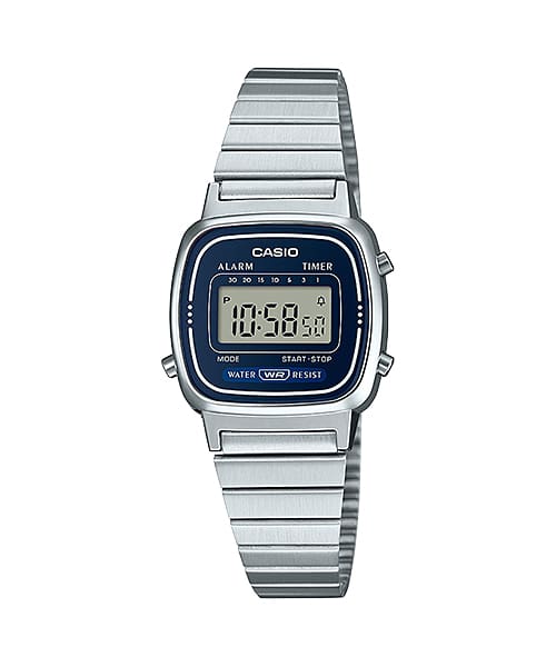 Casio Silver Stainless Steel Watch LA670WA-2D