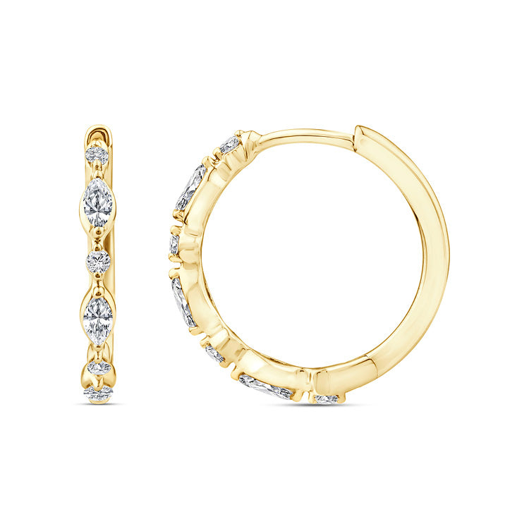 0.33ct Lab Grown Diamond Earrings in 9K Yellow Gold