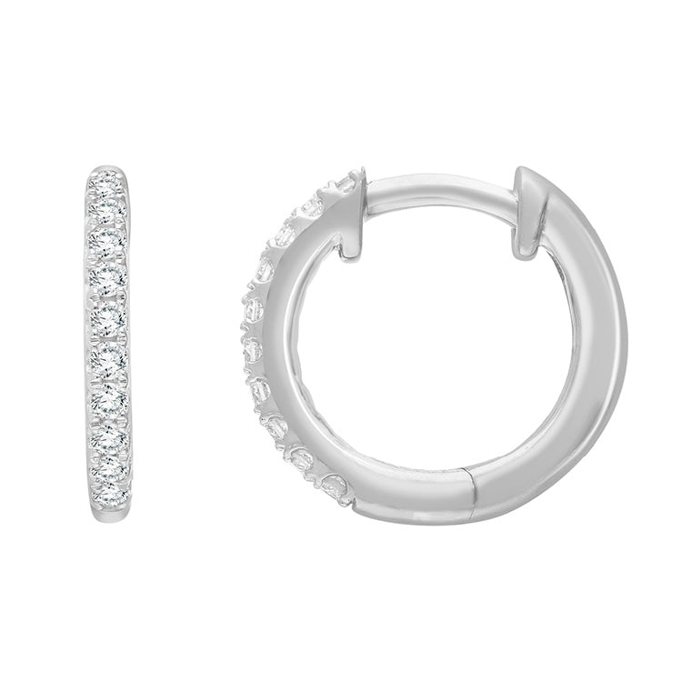 0.25ct Lab Grown Diamond Earrings in 9K White Gold