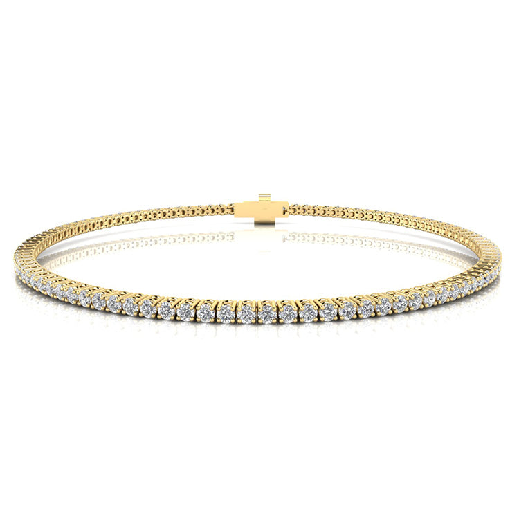 1.00ct Lab Grown Diamond Bracelet in 9K Yellow Gold