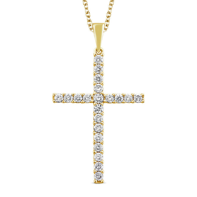 0.25ct Lab Grown Diamond Necklace in 9K Yellow Gold