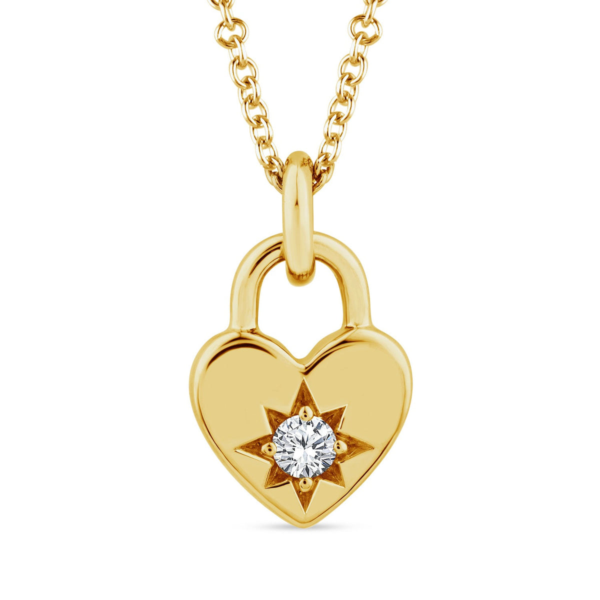 22K Gold Vermeil 0.05ct Lab Grown Diamond Necklace 40-45cm