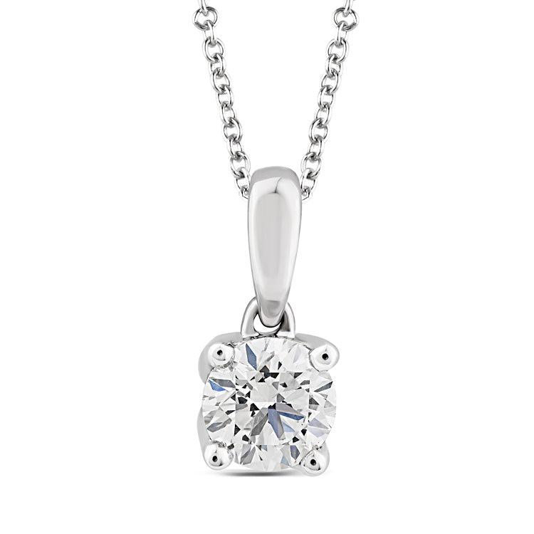 0.50ct Lab Grown Diamond Necklace in 9K White Gold