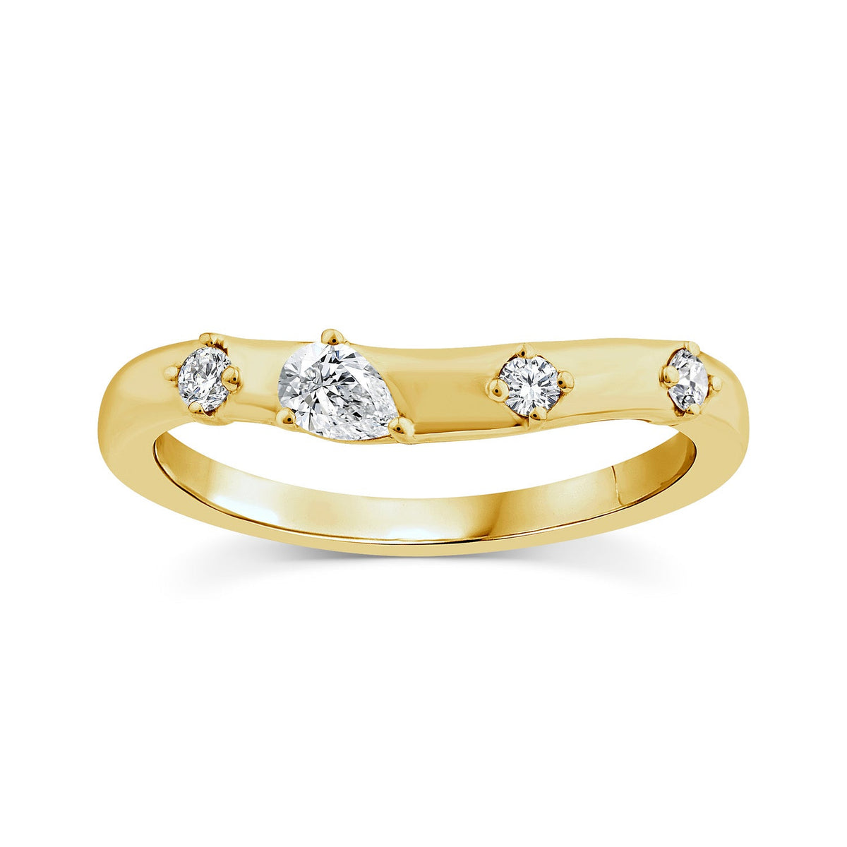 22K Gold Vermeil 0.20ct Lab Grown Diamond Ring LGRF-3978-Y-L