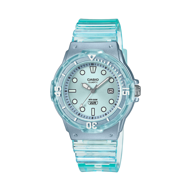 Casio Ana Transparent Resin Band Watch LRW200HS-2E