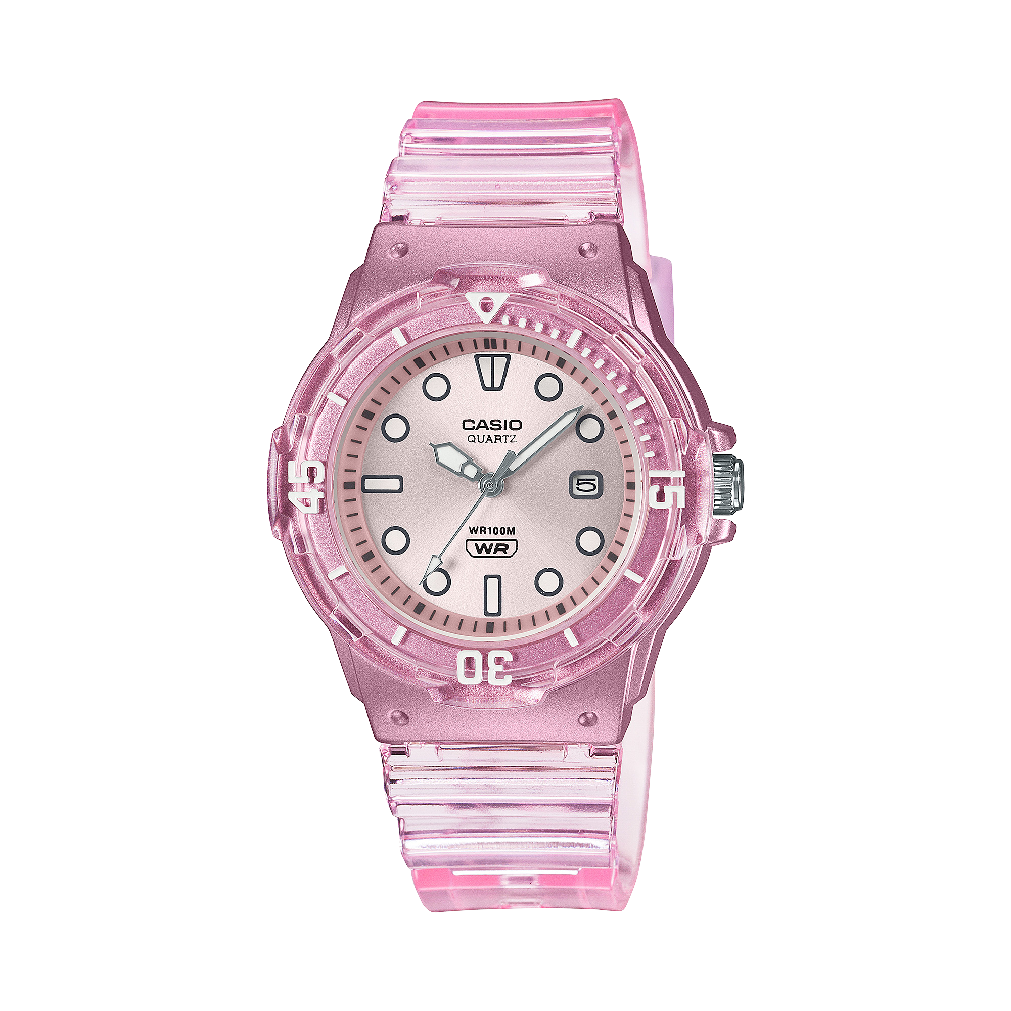 Casio Ana Transparent Resin Band Watch LRW200HS-4E
