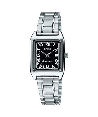Casio Analog Black Dial Stainless Steel Watch LTP-V007D-1B