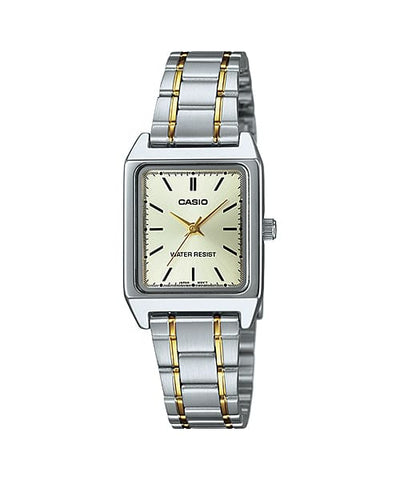 Casio Analog Two Tone Stainless Steel Watch LTPV007SG-9E