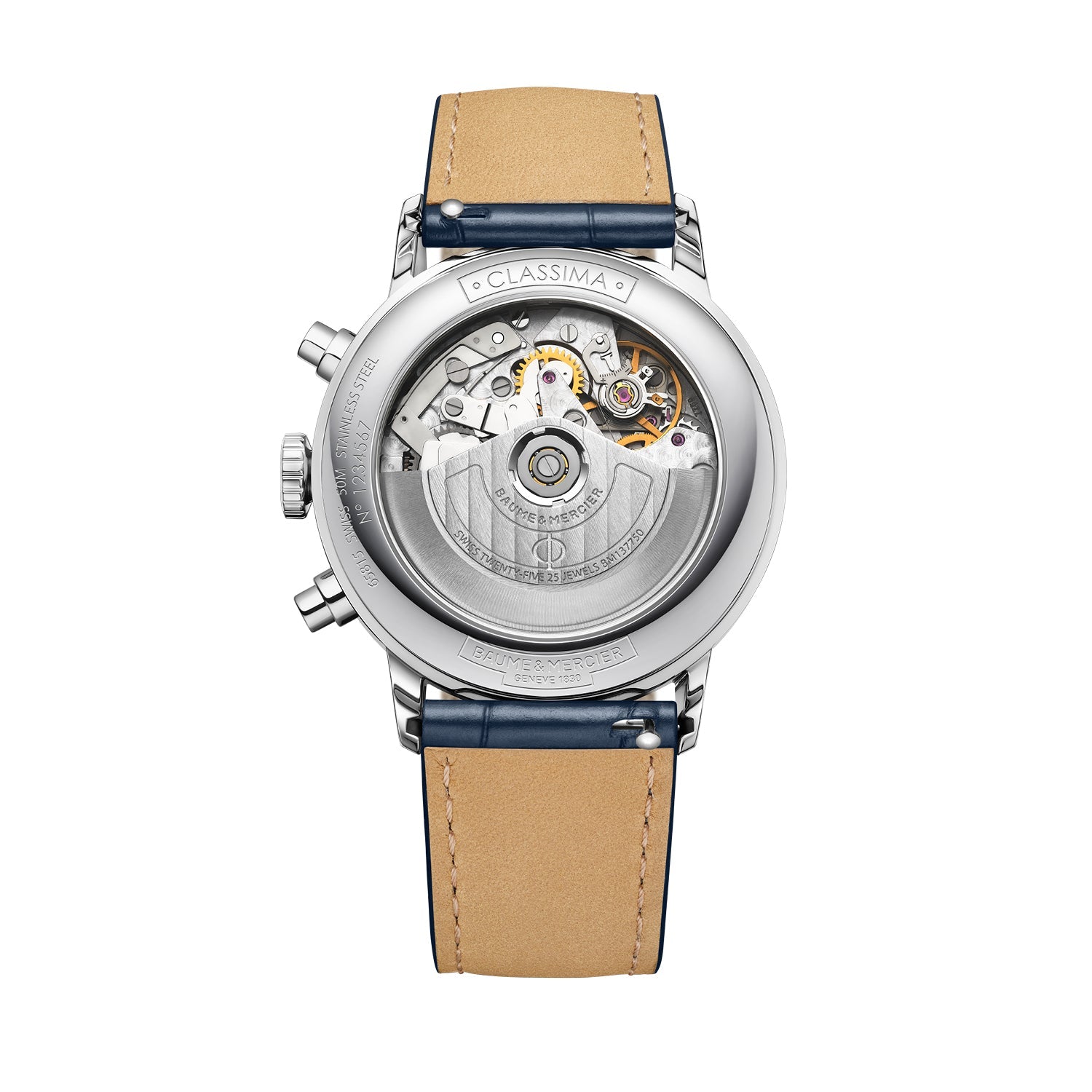 Baume Mercier Classima 42mm Blue Dial Automatic Chronograph Watch