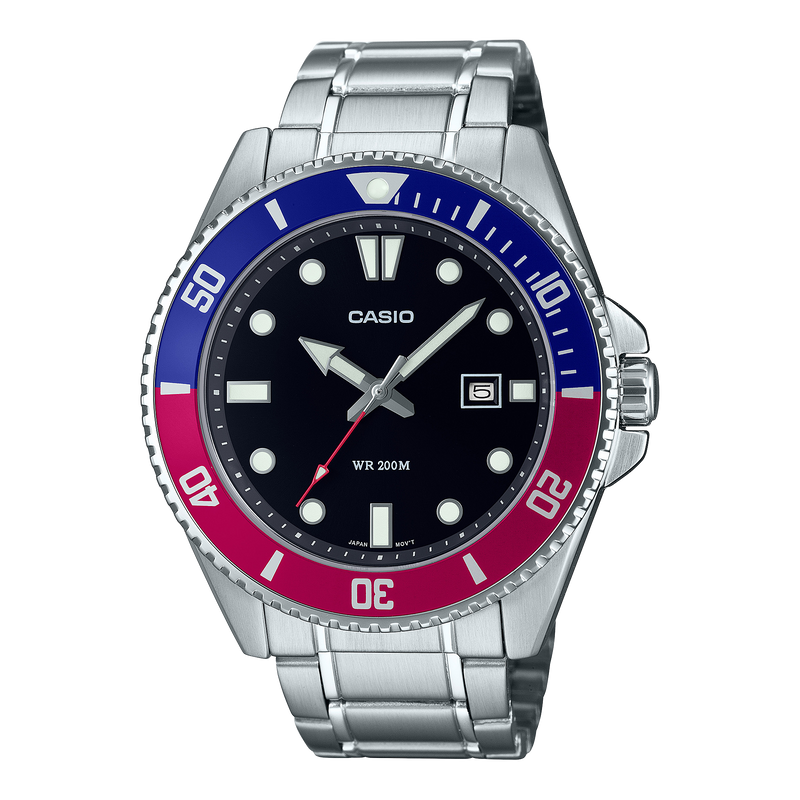 Casio Marine Sport Analog Diver's Watch with Rotating Bezel MDV107D-1A3