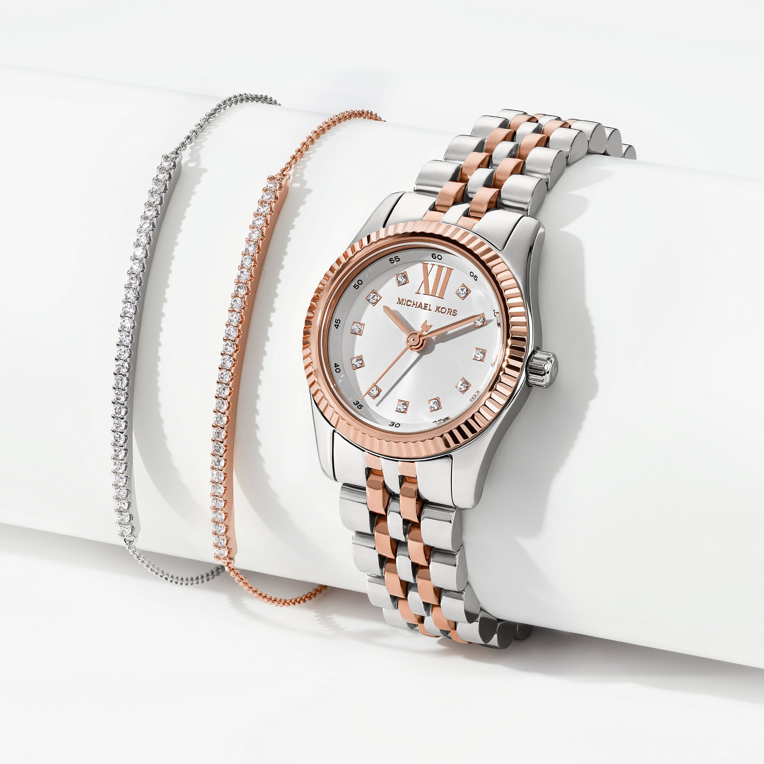 Michael Kors Lexington Pavé Watch and Slider Bracelet Gift Set MK4817SET