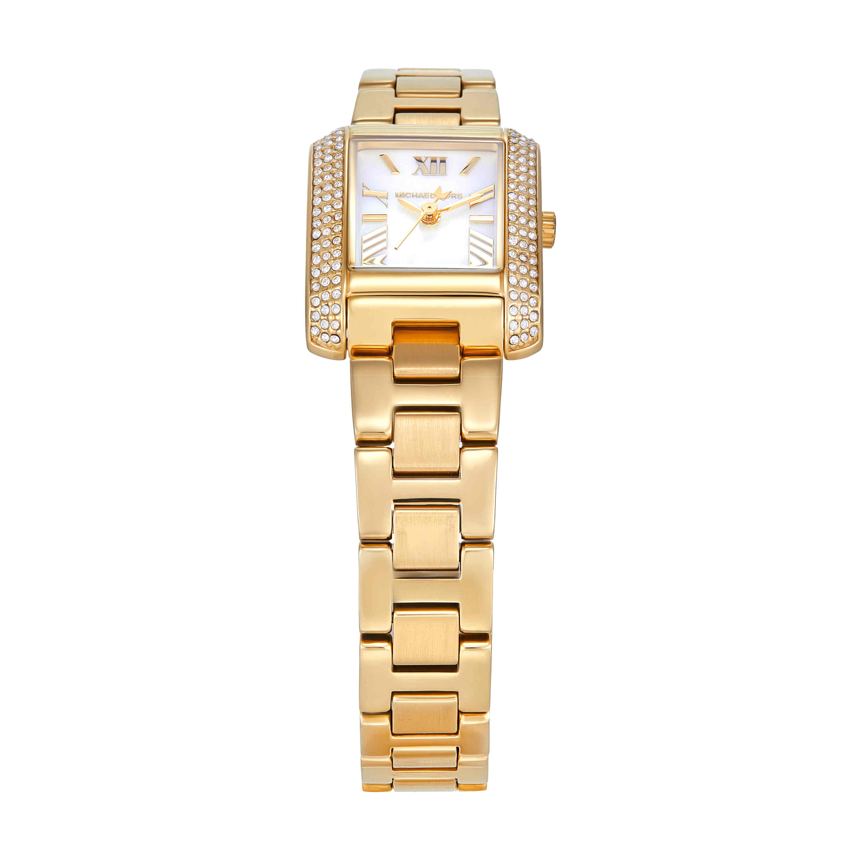Michael Kors Emery White Dial Gold Stainless Steel Watch MK4867