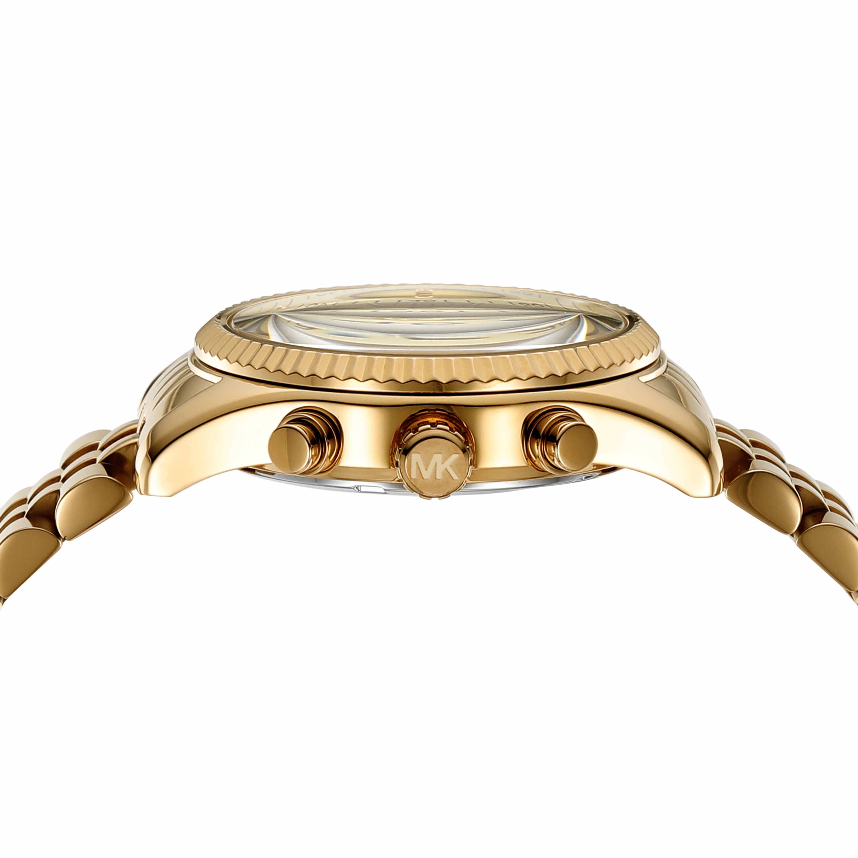 Michael Kors Lexington Gold Dial Stainless Steel Watch MK7378