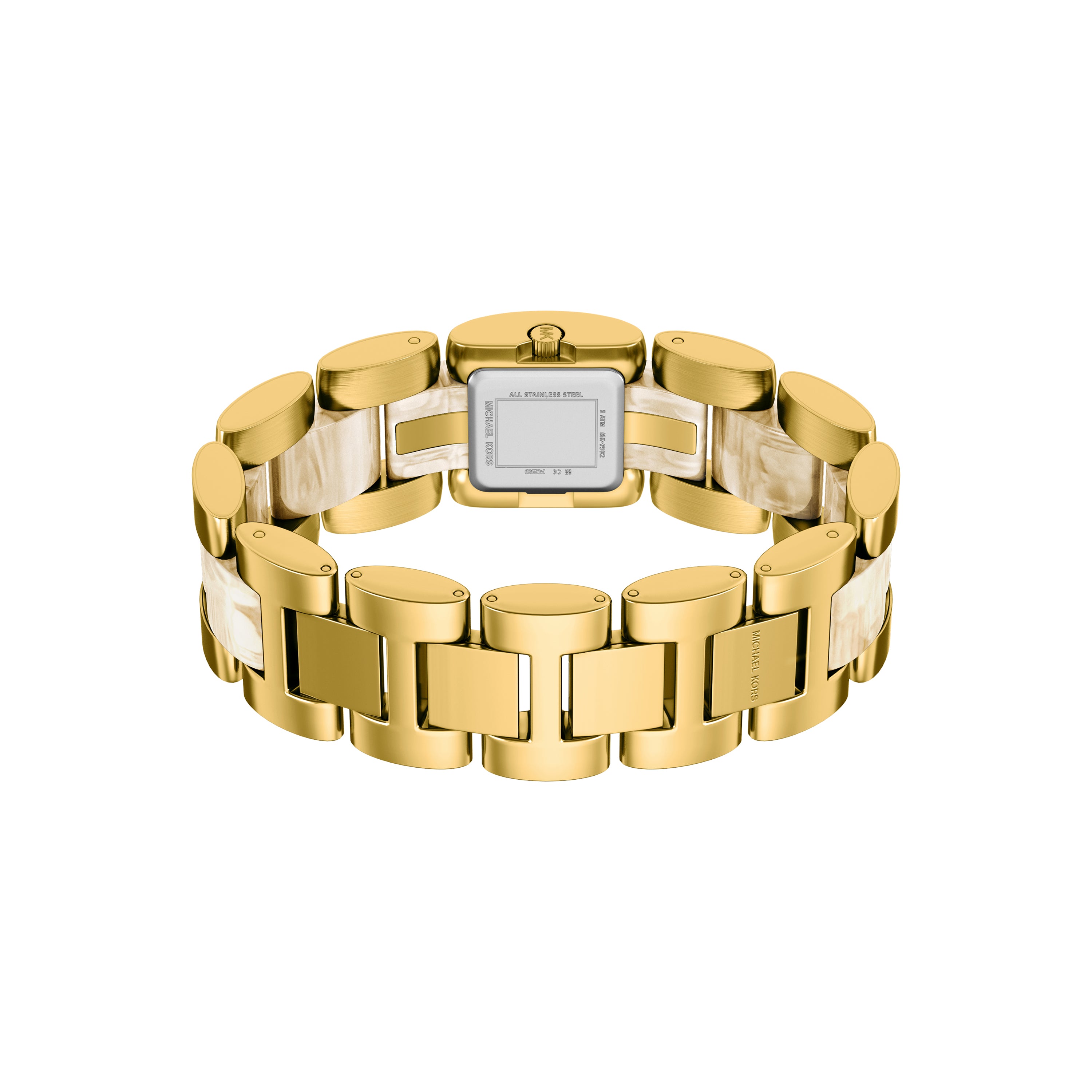 Michael Kors Darrington Gold Dial Two Tone Stainless Steel Watch MK7592