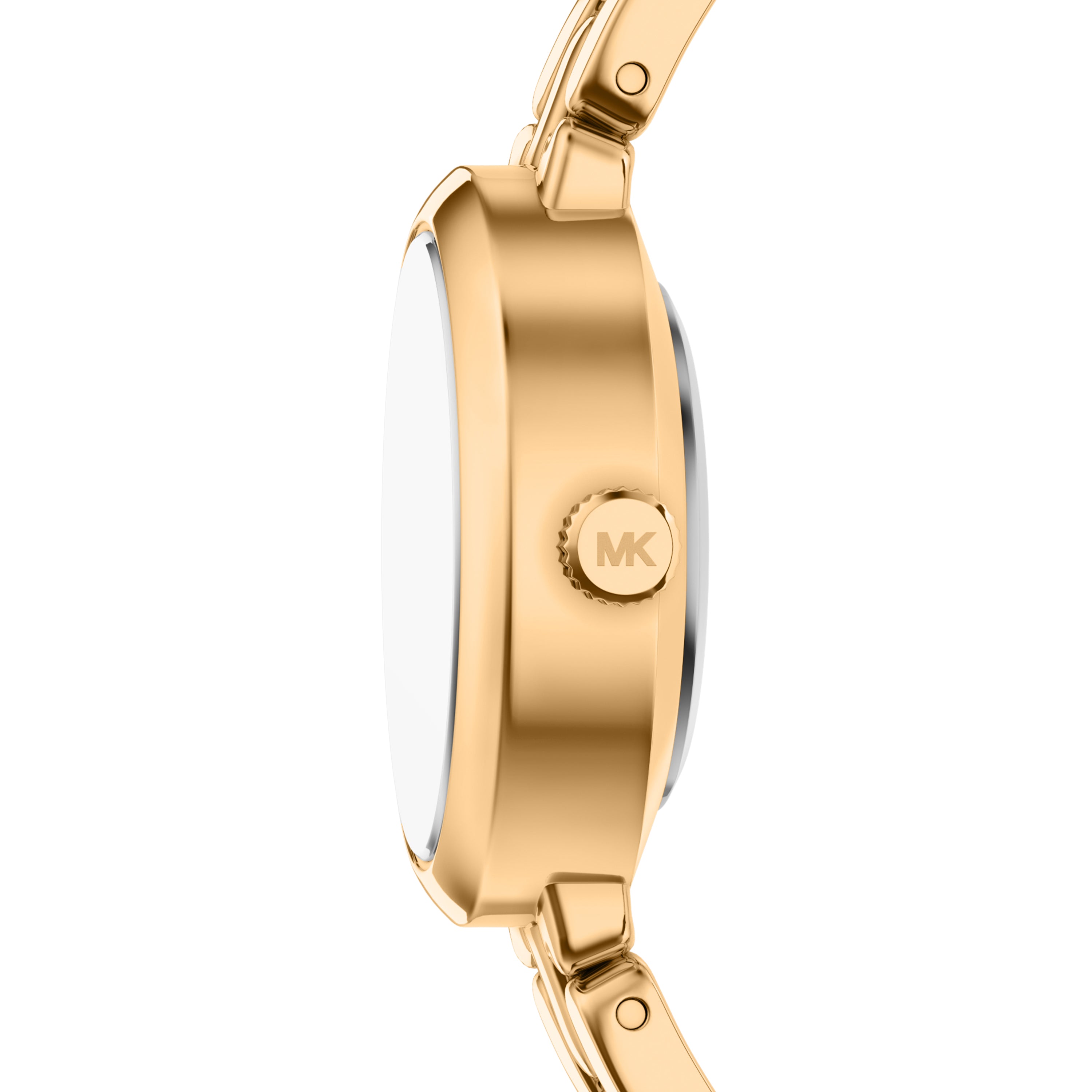 Michael Kors Maude Silver Dial Gold Stainless Steel Watch MK7596SET