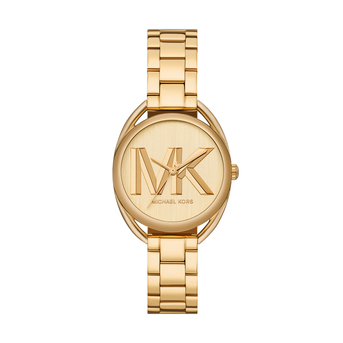Michael Kors Leia Gold Logo MK7677 front packshot