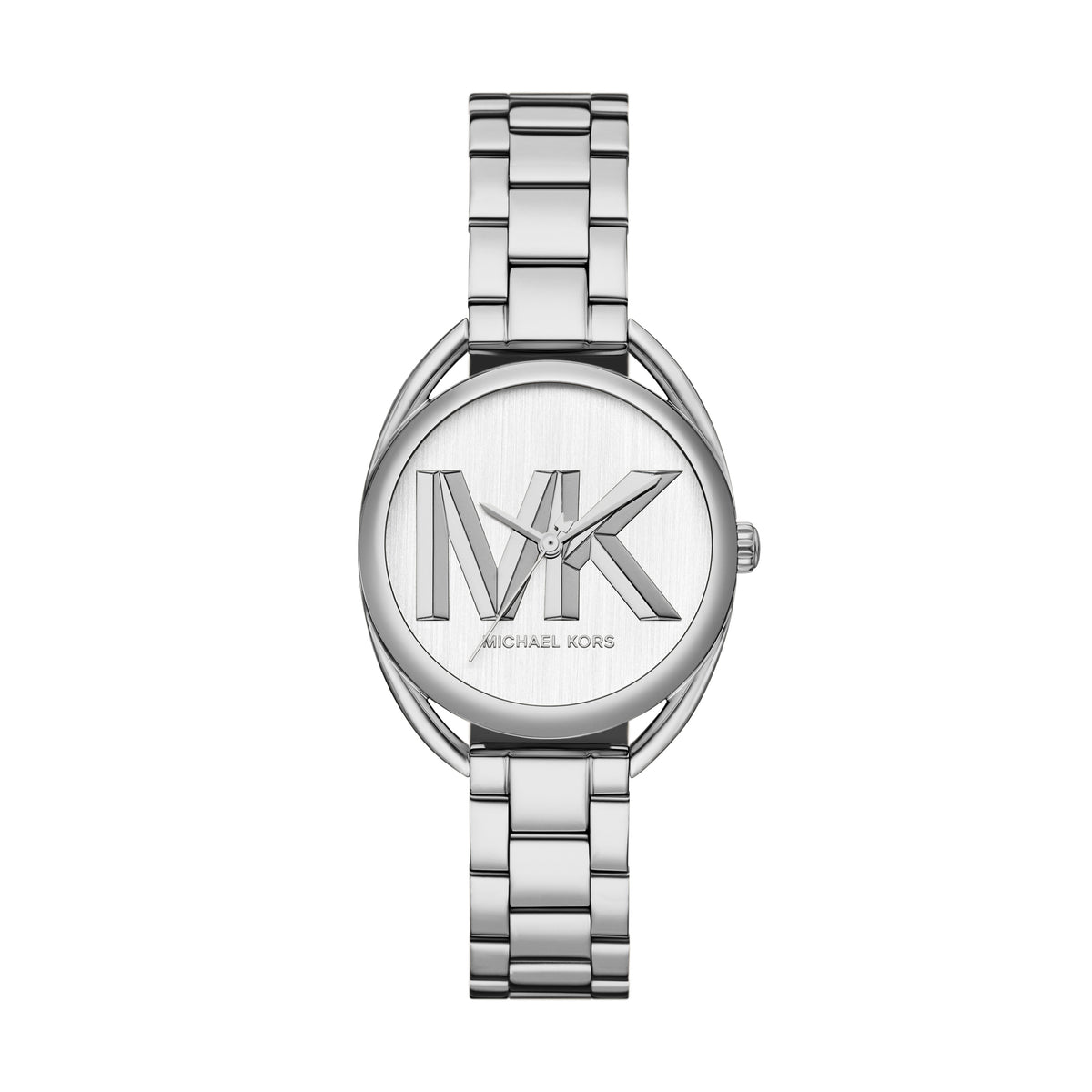 Michael Kors Leia Silver Logo MK7678 front packshot