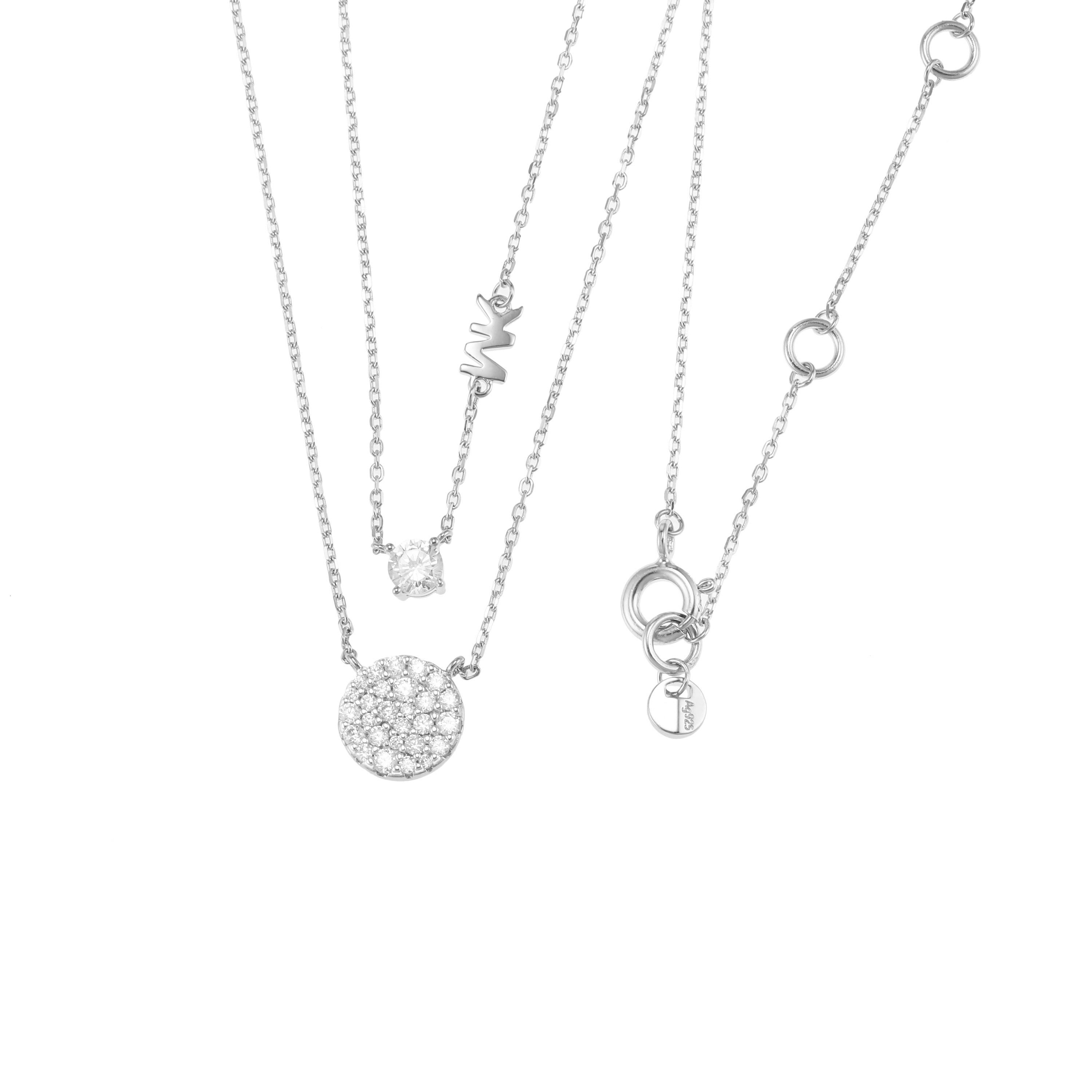 Michael Kors Premium Double Silver Necklace MKC1591AN040