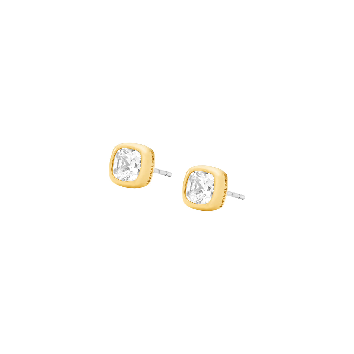 Michael Kors Cushion Studs Gold MKJ8705710 angled view