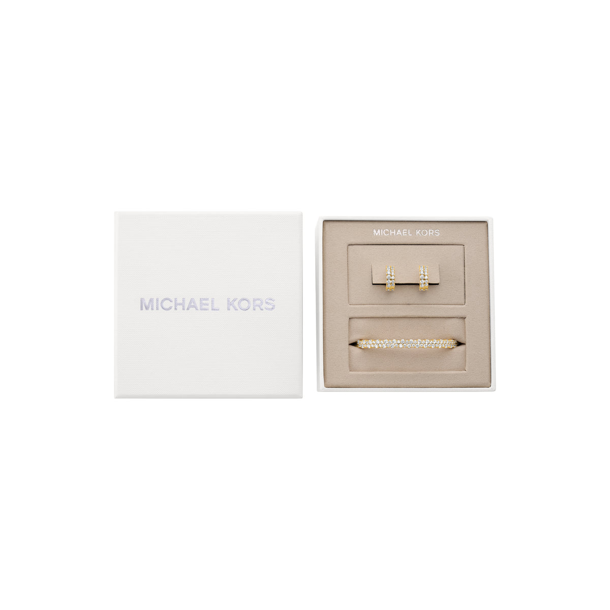 Michael Kors Pavé Bangle Gift Set MKJ8714SET gift box