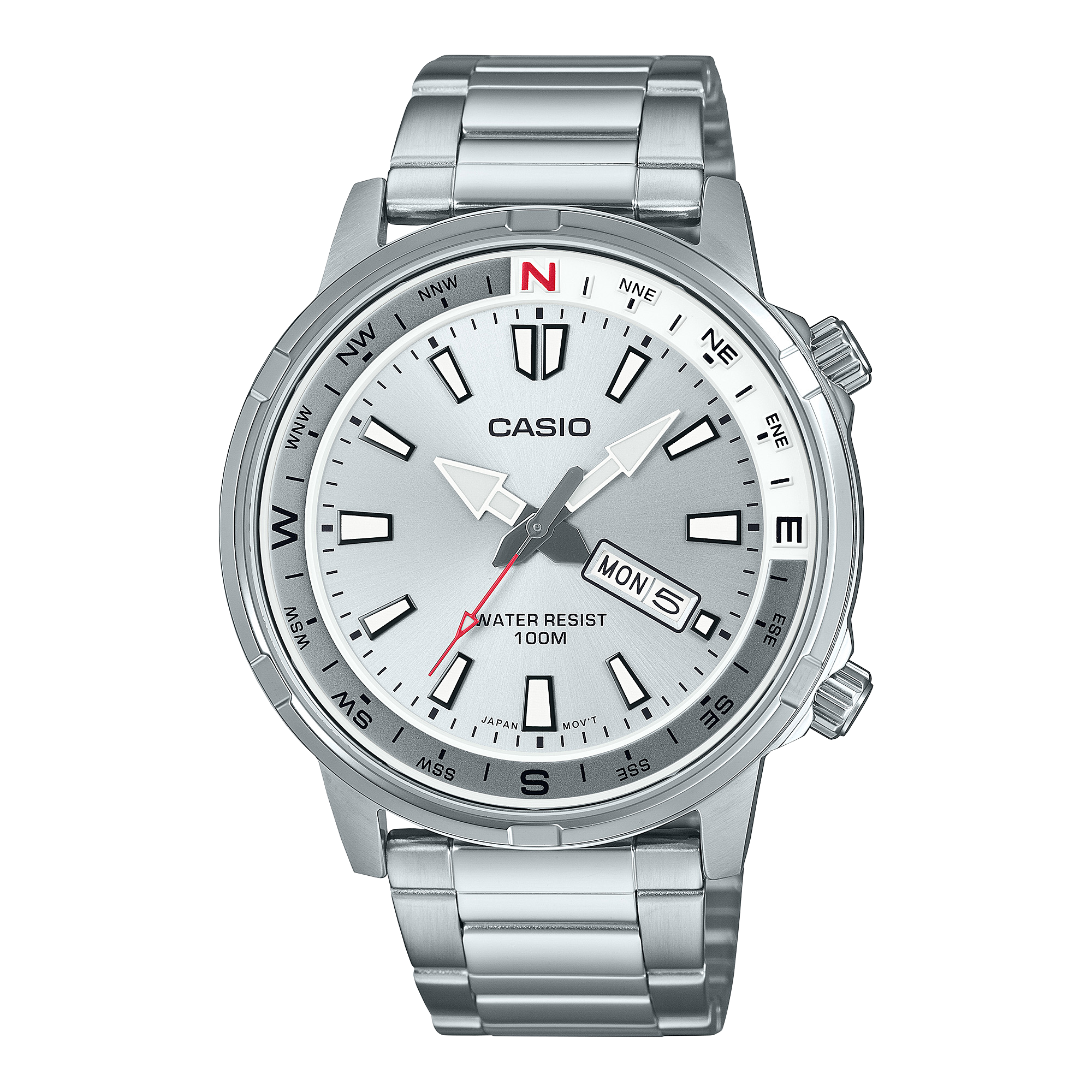 Casio Standard Silver Stainless Steel Silver Dial Watch MTD130D-7A