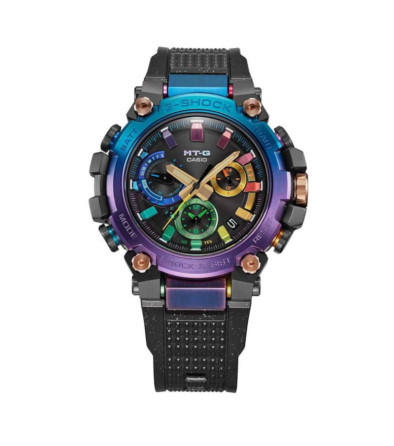 Galaxy-Inspired G-Shock MTGB3000DN-1ADR with Nebula Gradient and Rainbow Dial