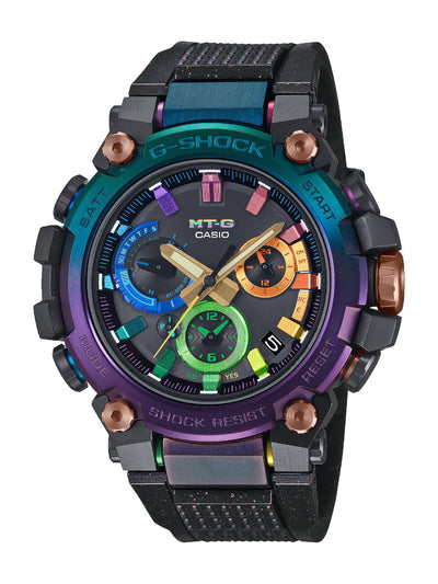 Galaxy-Inspired G-Shock MTGB3000DN-1ADR with Nebula Gradient and Rainbow Dial