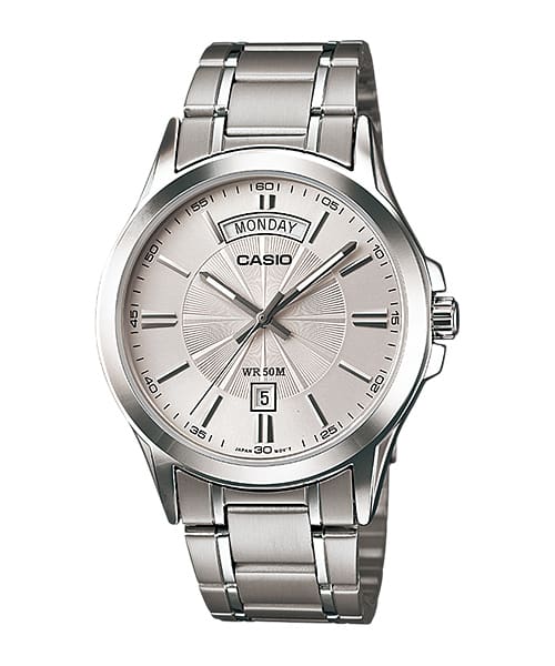 Casio Enticer Analog Silver Dial Stainless Steel Watch MTP1381D-7A