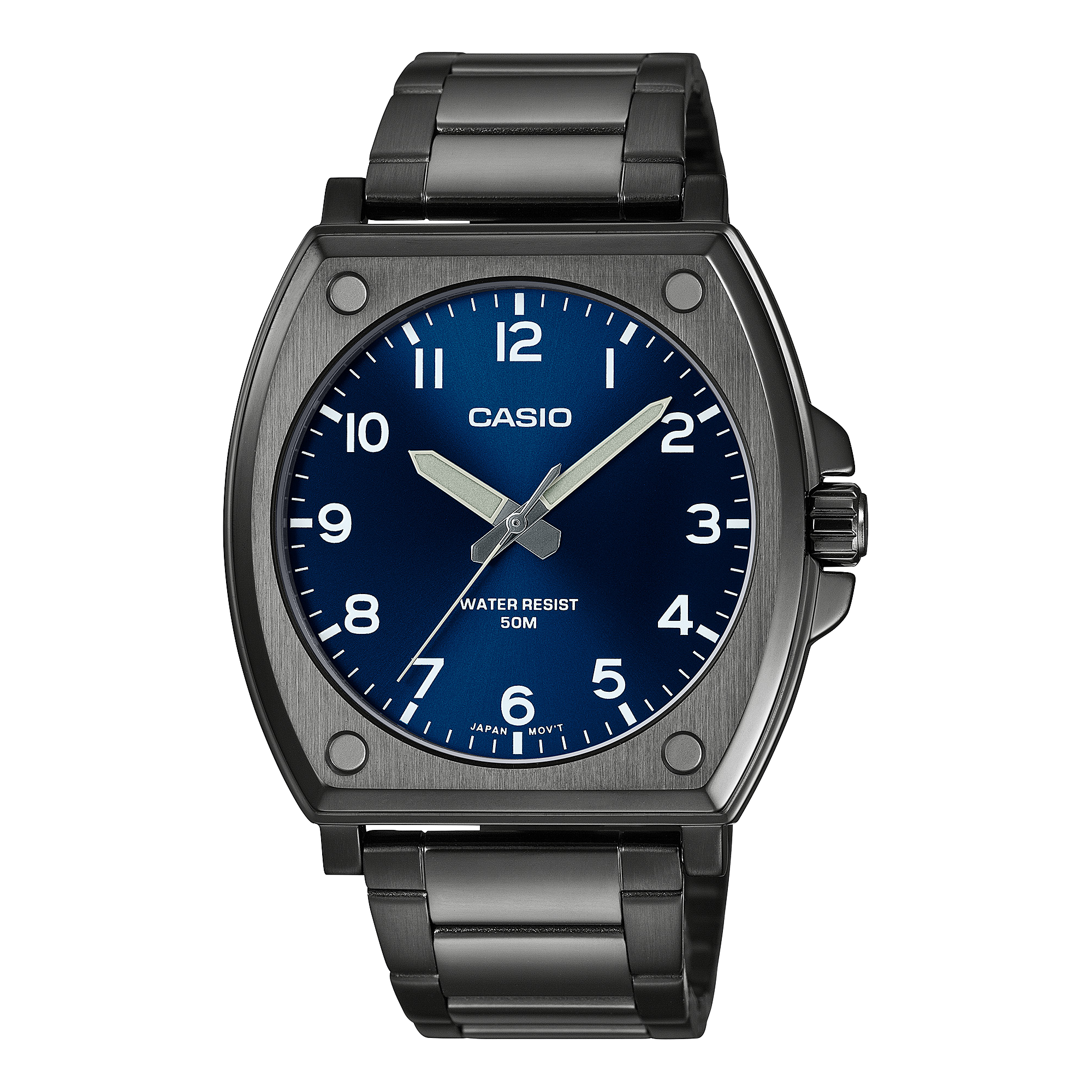 Casio Standard Analogue Blue Dial Stainless Steel Watch MTPE730B-2A
