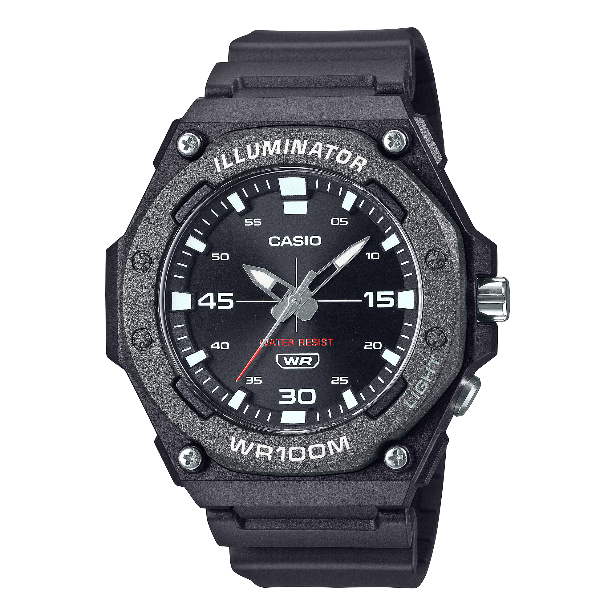 Casio Standard Heavy Duty Black Resin Band Watch MW620H-1A