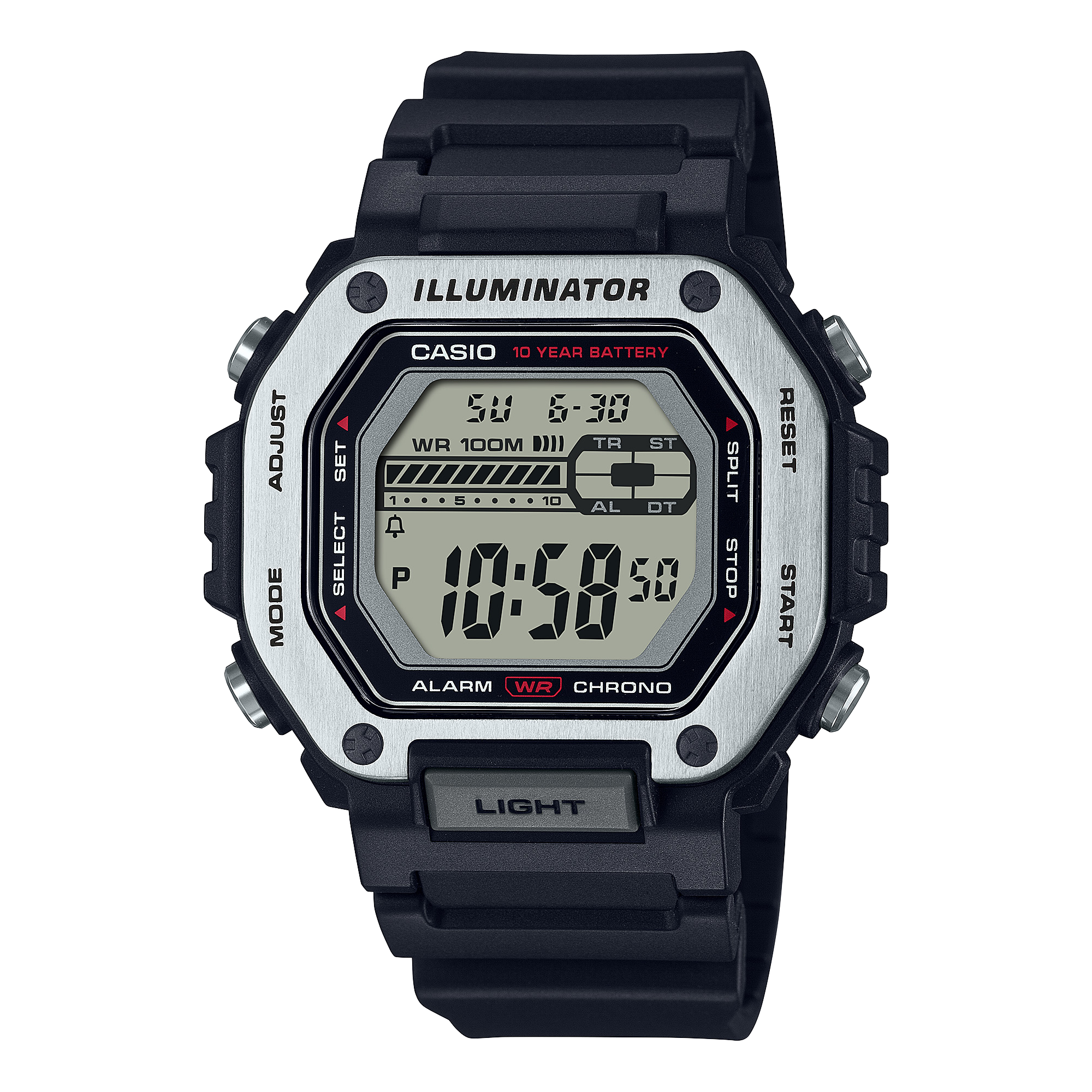 Casio Black Resin Band Watch MWD110H-1A