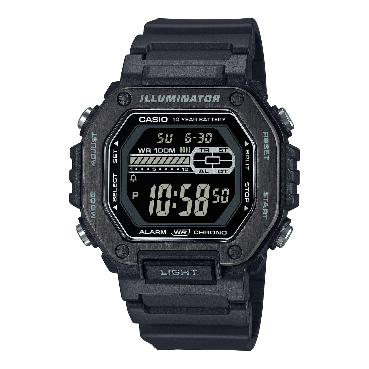 Casio Standard Black Resin Band Watch MWD110HB-1B