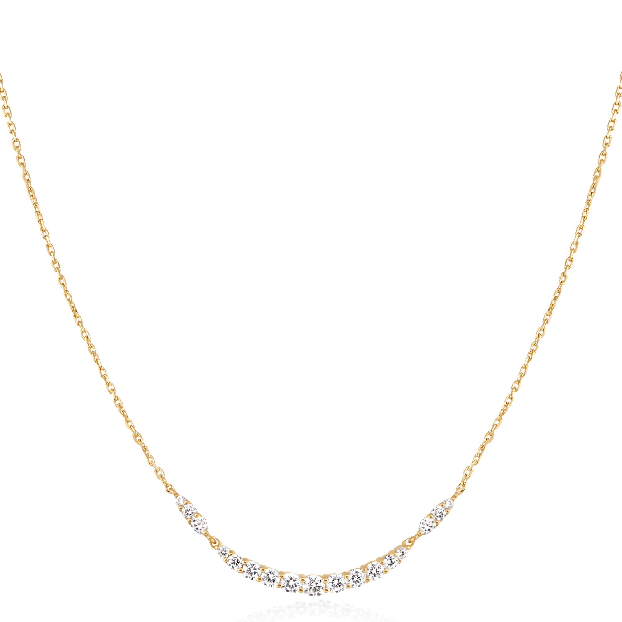 Ania Haie Gold Arc Necklace Modern Statement Affordable Luxury