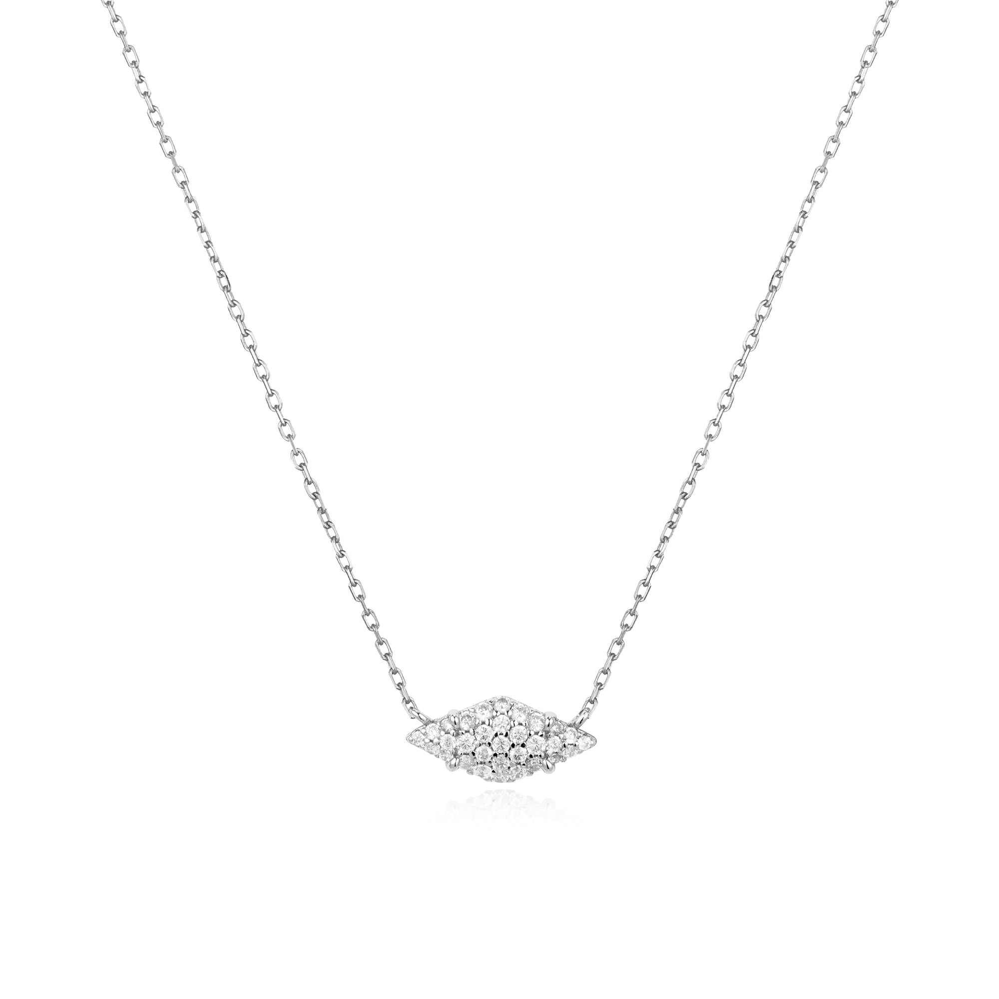 Ania Haie Silver Pave Necklace Dainty Layered Sparkle Jewelry